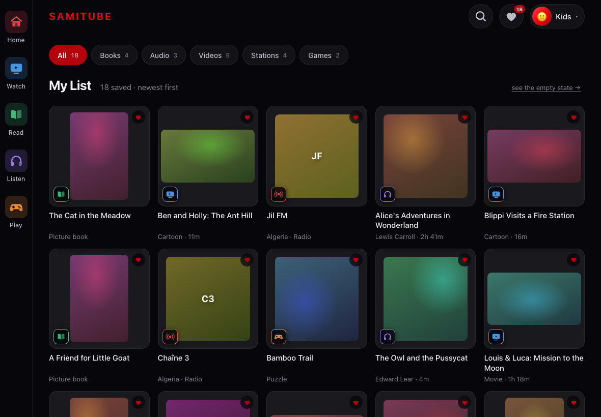 my-list screenshot