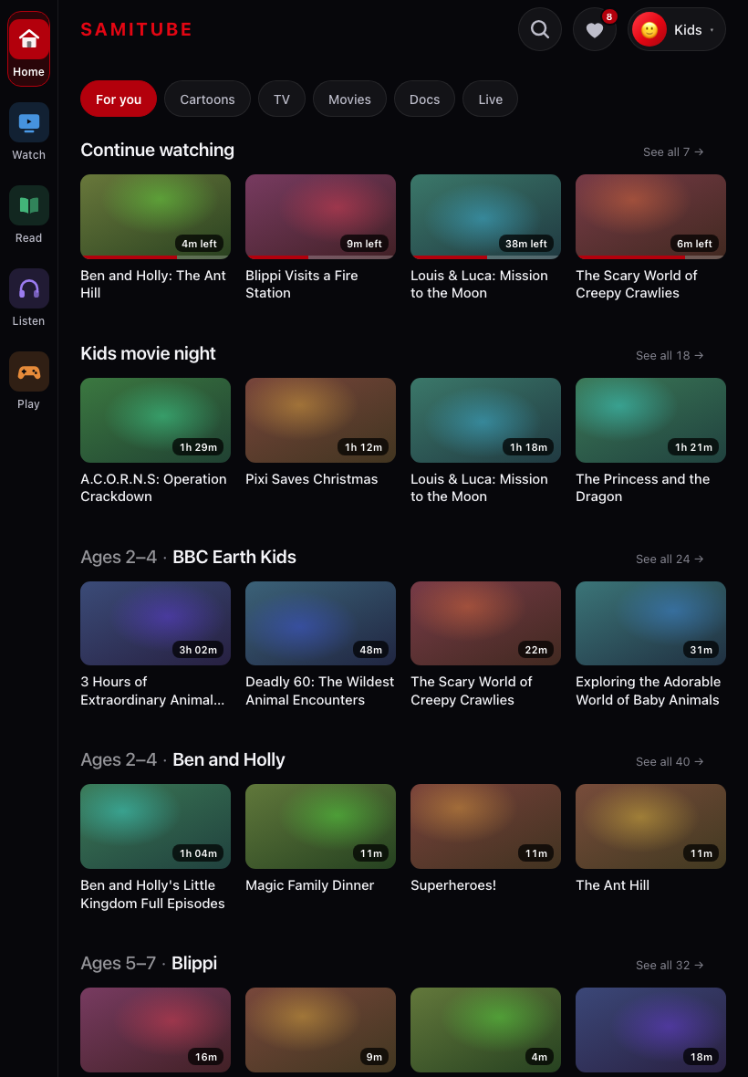 home screenshot