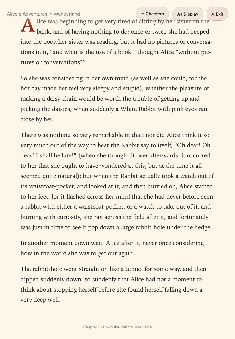 reader-fullscreen-chrome screenshot