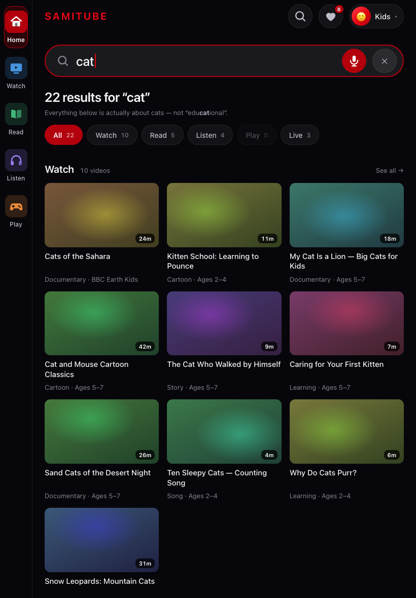 search screenshot