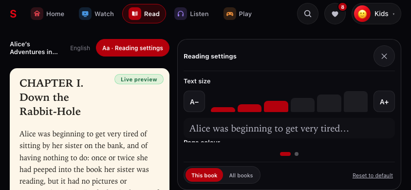 display screenshot