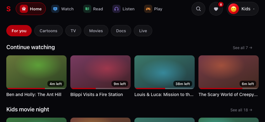 home screenshot