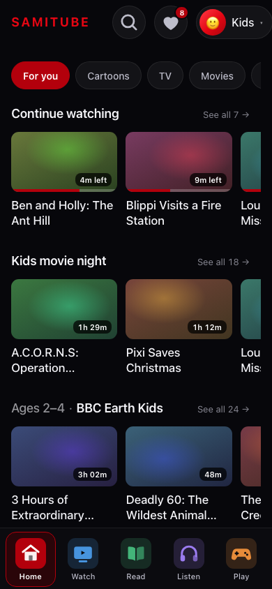 home screenshot