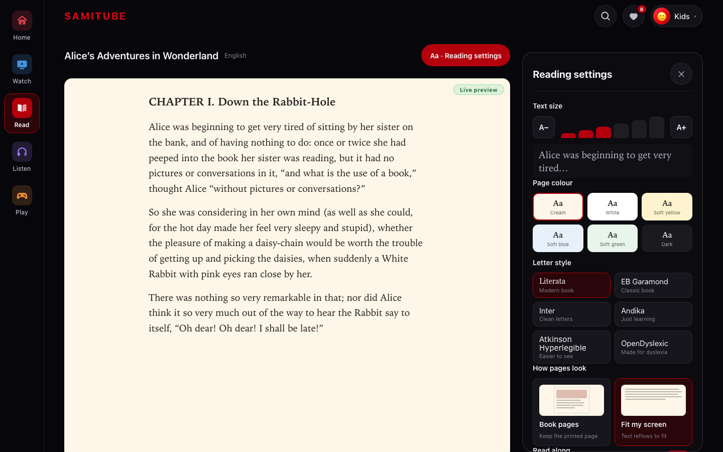 display screenshot