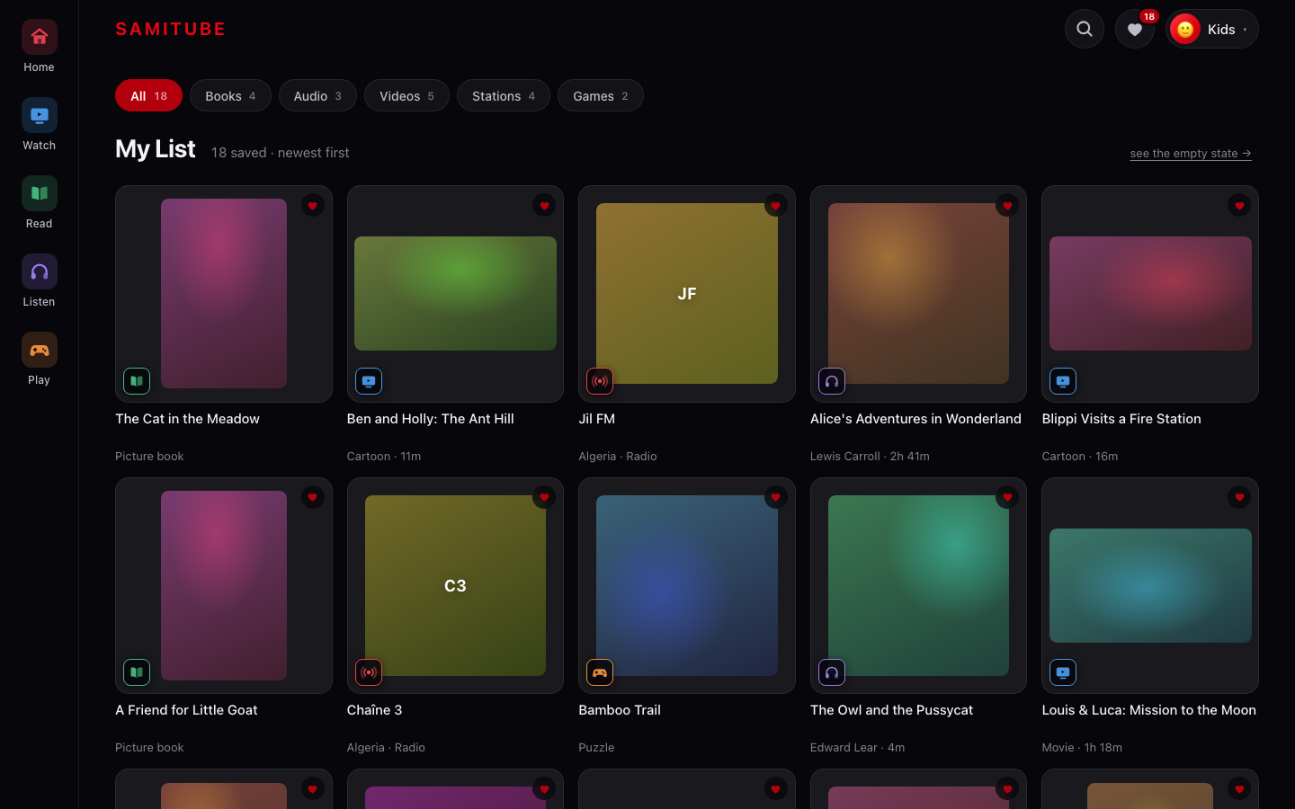 my-list screenshot