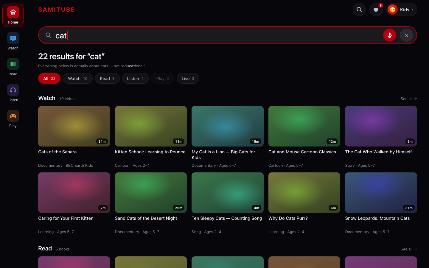 search screenshot