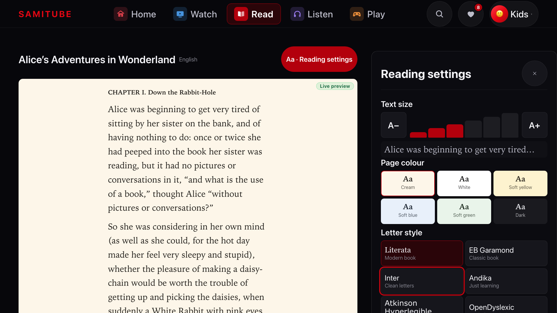 display screenshot