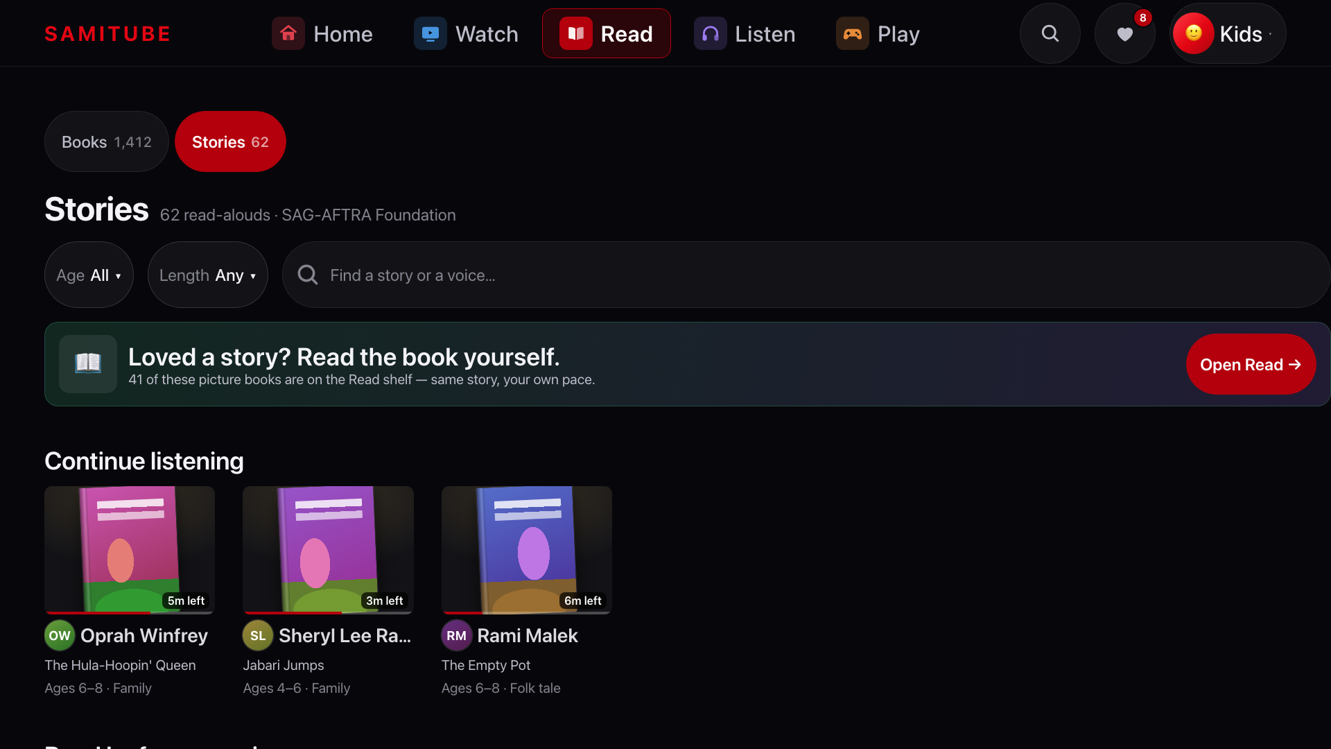 stories screenshot